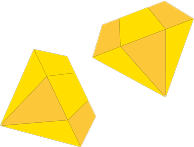 decorative yellow gems